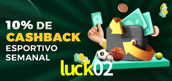 10% de bônus de cashback na luck02